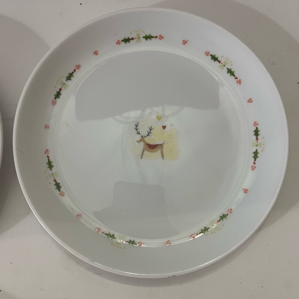 Boston Warehouse Trading Corp Holiday Dinner Plate Set Vintage Christmas 2002 - Picture 3 of 7